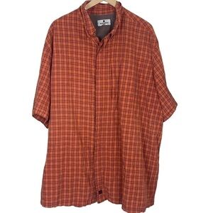 Woolrich short sleeve button down shirt size 3X